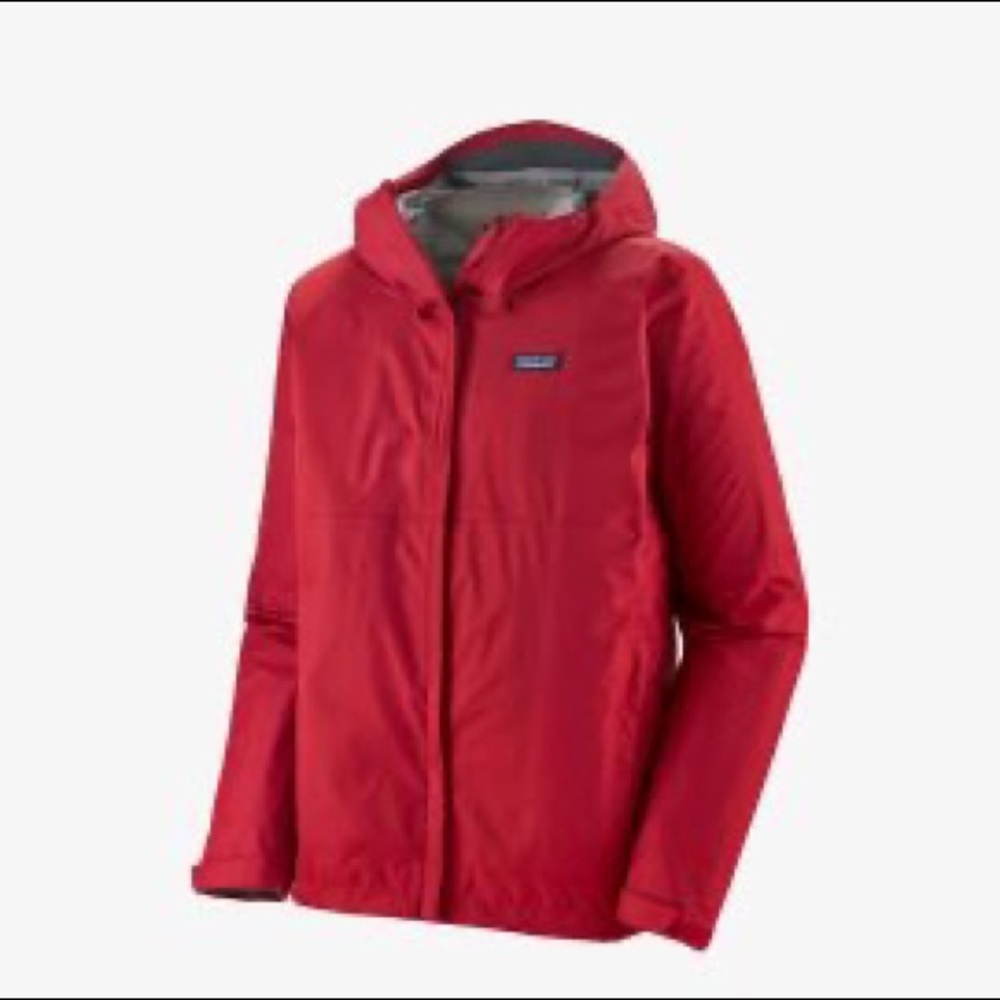 Bright red Patagonia Torrentshell Jacket